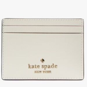 New Kate Spade Madison Saffiano Leather Small Slim Card Holder sold
